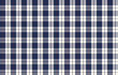 Classic navy stripe plaid check pattern, tartan plaid seamless pattern background. Fabric texture background for clothing design