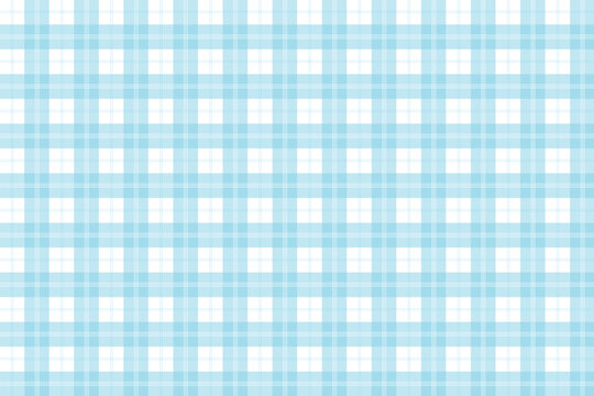 Frosty light blue plaid minicheck pattern, tartan plaid seamless pattern background. Classic Scottish plaid check fabric texture background for clothing design