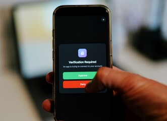 Man Uses Two Factor Authentication to Authorize Application Access Basic Enterprise Information...