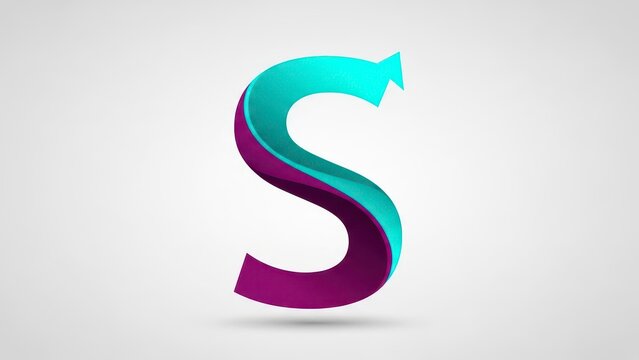 Stylized Letter S Logo Design with Gradient Colors.
