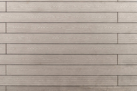 Gray wooden planks texture of terrace decking floor
