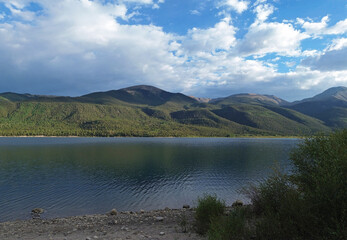 On the shore of Twin Lakes, Colorado