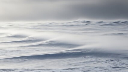 Obraz premium Snowy Field Landscape