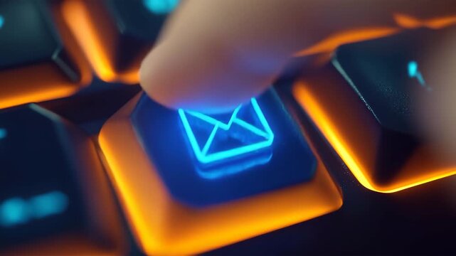 送信を象徴するメールキーアップ