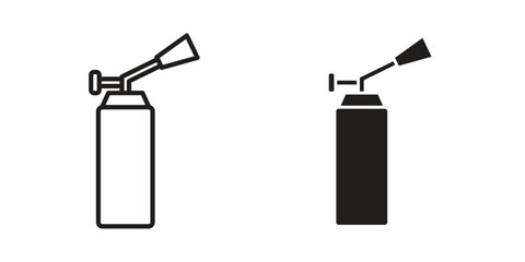 Blowtorch icons. High-quality vector designs