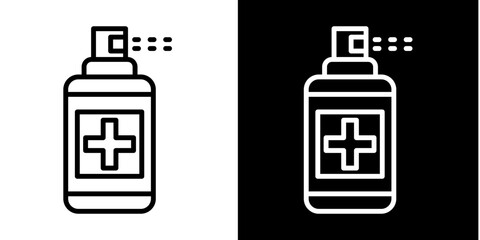 Spray  Icon Set White Mix Style Collection