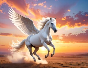 天を駆けるペガサス　イラスト