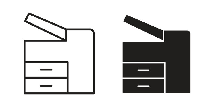 Copier icons. High-quality vector designs