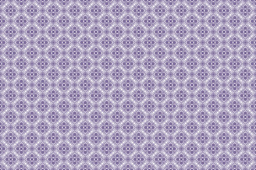 Repeating Purple Swirl Pattern on White Background