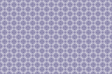 Repeating Purple Swirl Pattern on White Background