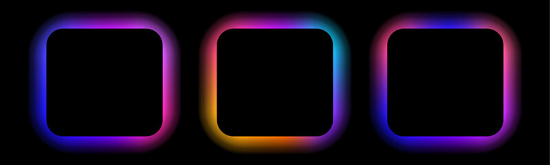 A bright neon portal emerges from a dark void. Smooth gradients highlight its sharp circular edges. The artwork creates a dynamic sci-fi mood ideal for game interfaces and tech ads.