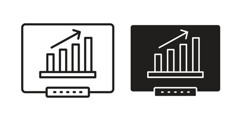 Equity derivatives icons. High-quality vector designs