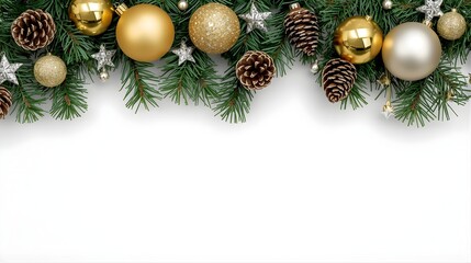 the christmas decorations on a white background