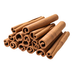 Bundle of cinnamon sticks PNG with transparent background, natural aromatic spice cutout for baking, holiday design, warm rustic graphics, and flavorful ingredient elements