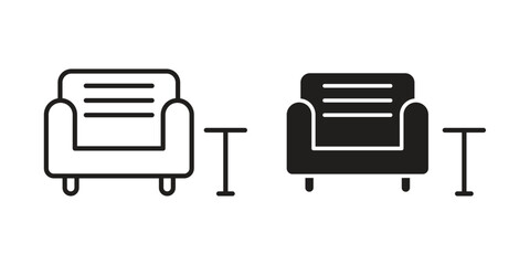 Lounge icons. High-quality vector designs