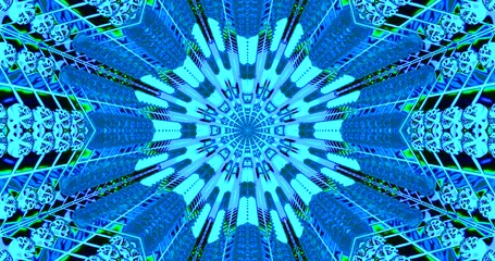 Dynamic tunnel visual loop with vibrant blue hues for engaging live wallpaper and motion background