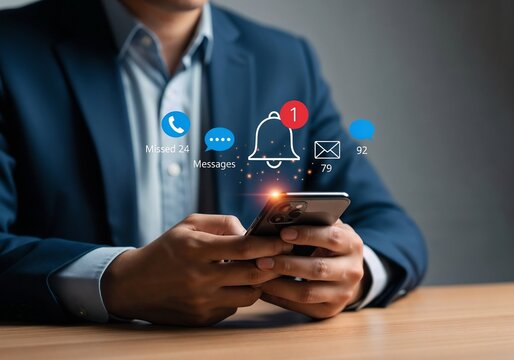 businessman touching virtual screen - Powered by Adobe