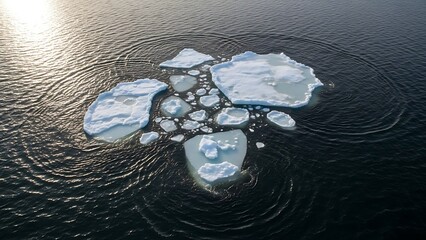 Ice Floe on Water