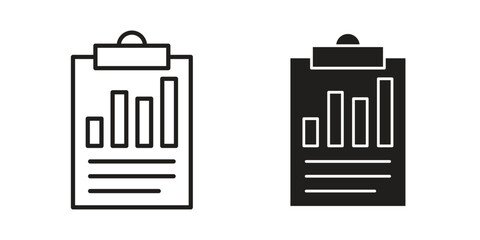 Quarterly report icons. High-quality vector designs