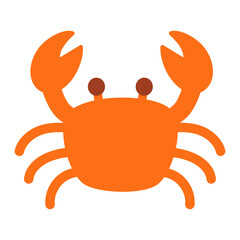 カニのミニマルなかわいいシンプルイラスト