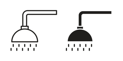 Shower Head icons. High-quality vector designs