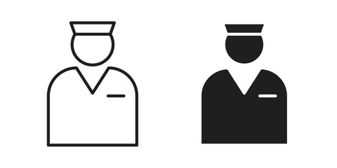 Valet icons. High-quality vector designs