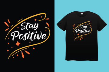 Stay strong never give up motivational typography t shirt design