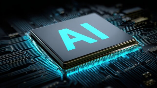 A processor chip displaying the letter a symbolizing corporate ai integration growth roadmap and technology