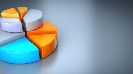 A detailed pie chart depicting environmental cost breakdown with segmented data for comprehensive financial insights