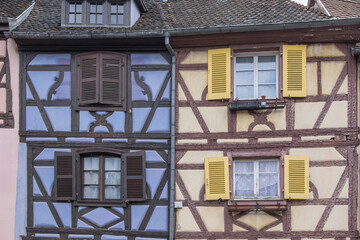 Bunte Fachwerkhausfassaden, Colmar
