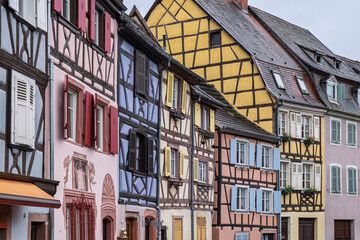 Bunte Fachwerkhausfassaden, Colmar