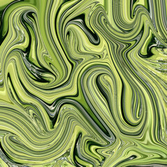 Soft fluid swirls in light green and olive tones forming flowing abstract, texture, pattern, organic, swirl artwork with gentle motion and smooth color transitions.
