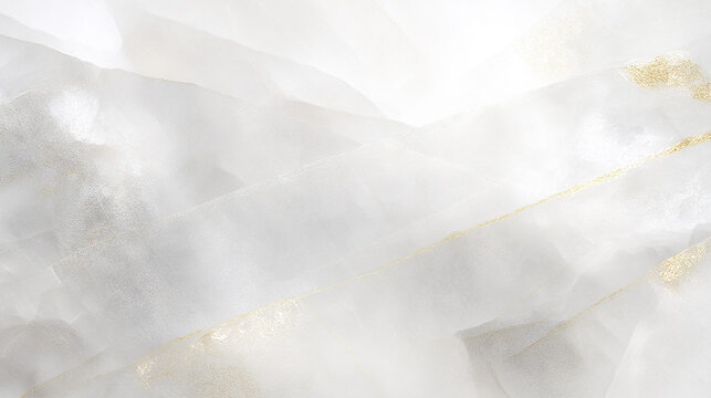 白とゴールドが織りなす大理石風の高級感ある抽象背景テクスチャ