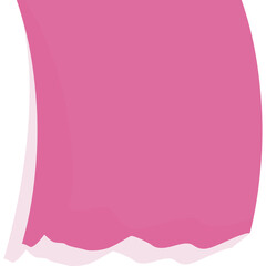 Pink Sticky Note With Transparent Background And Soft Shadows Minimalist Graphic Design Element