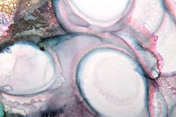 art background from colorful ink spots