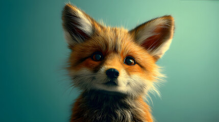 Obraz premium red fox cub