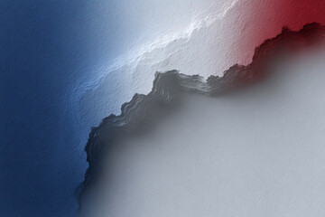 event poster, simple australia day poster features stylized map, blue and red palette, and clean design for a minimalist look