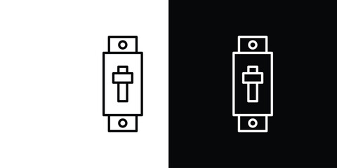 Circuit Breaker icon symbol, Set of line icons pack