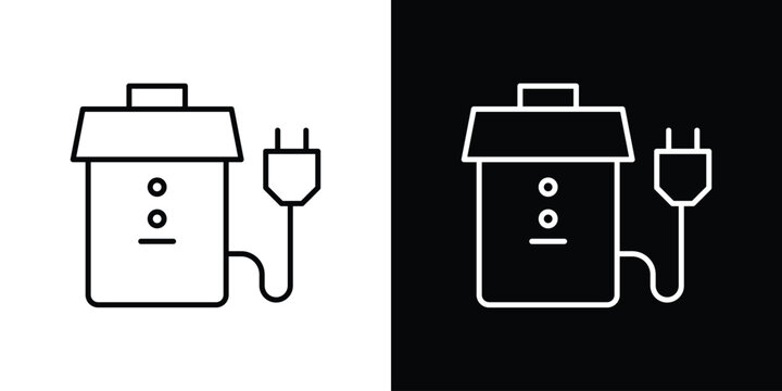 Garbage disposal icon symbol, Set of line icons pack