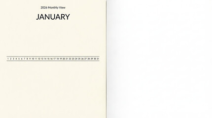January 2024 Monthly Planner View for Organization and Scheduling.