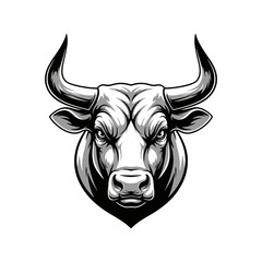 bull's head vector