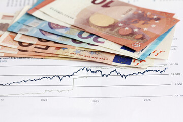 Gewinn und Verlust an der Börse und am Aktienmarkt