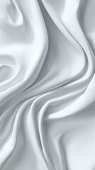 Abstract White Swirls Pattern Background with Flowing Silk Texture for Wallpaper or Backdrop | Clean and Minimalist Design