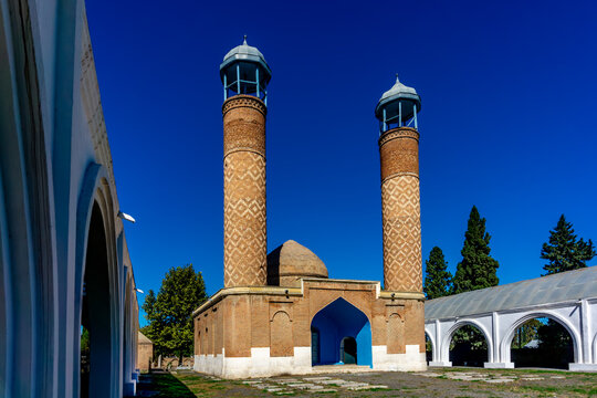Imamzadeh, a 14th century pilgrimage-mausoleum in Barda, Azerbaijan.