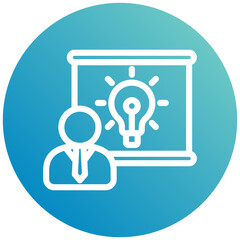 Explain Icon Mini Illustration Icon. Use For Modern Concept, Print, Ui, Ux Kit, Web And App Development. Vector Related To Office, Education, Examination And More