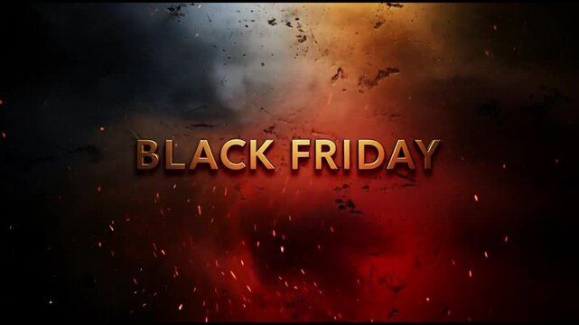 Black Friday Sale Promotion with Grunge Texture Background