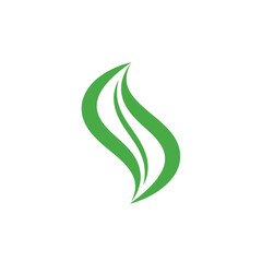 Obraz premium Stylized green leaf illustration, perfect for representing nature, growth, and organic concepts.