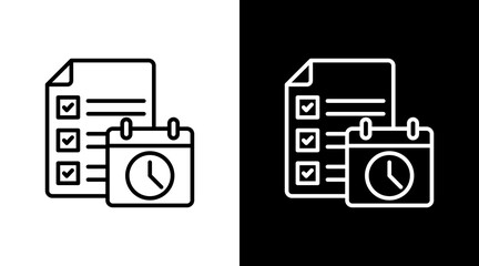 Task List With Icon Set Design