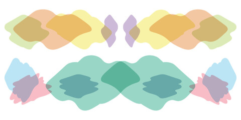 Abstract blob oval figure set. Amoeba, organic bubble liquid. Irregular shapes varios form. Vector illustration