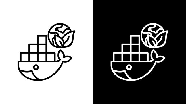 Docker With Icon Set Design